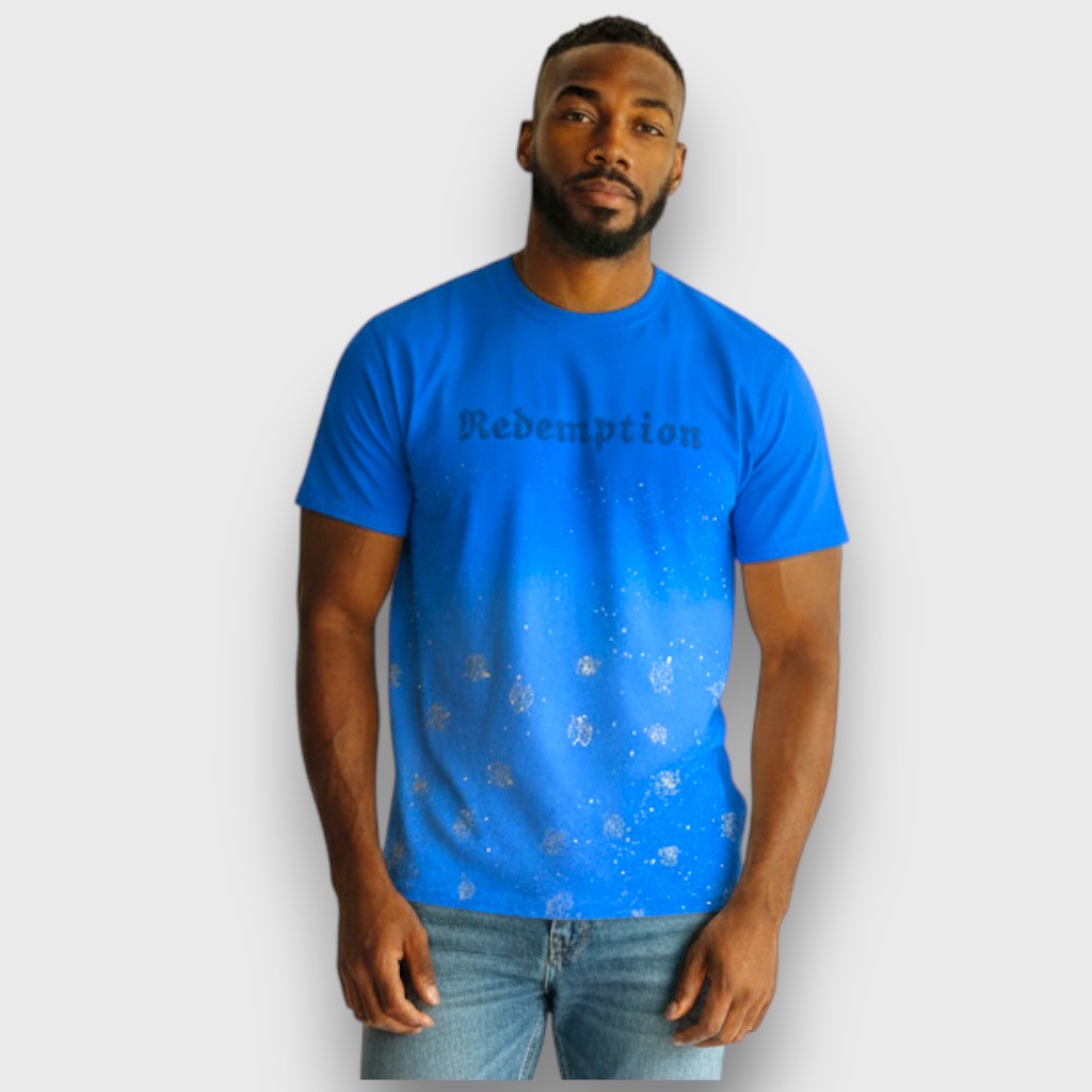 RST-120 ROYAL BLUE REELISTIK REDEMPTION DIAMOND HEAVY WEIGHT TEE
