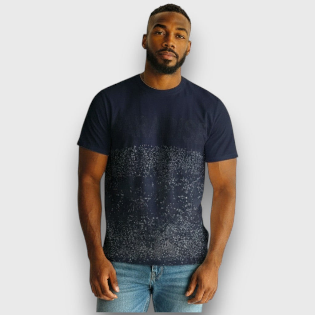 RST-114 BLK REELISTIK PARADISE DIAMOND HEAVY WEIGHT TEE