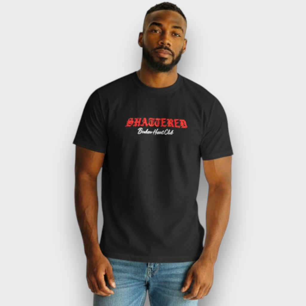 RST-117 BLK REELISTIK SHATTERED DIAMOND HEAVY WEIGHT TEE