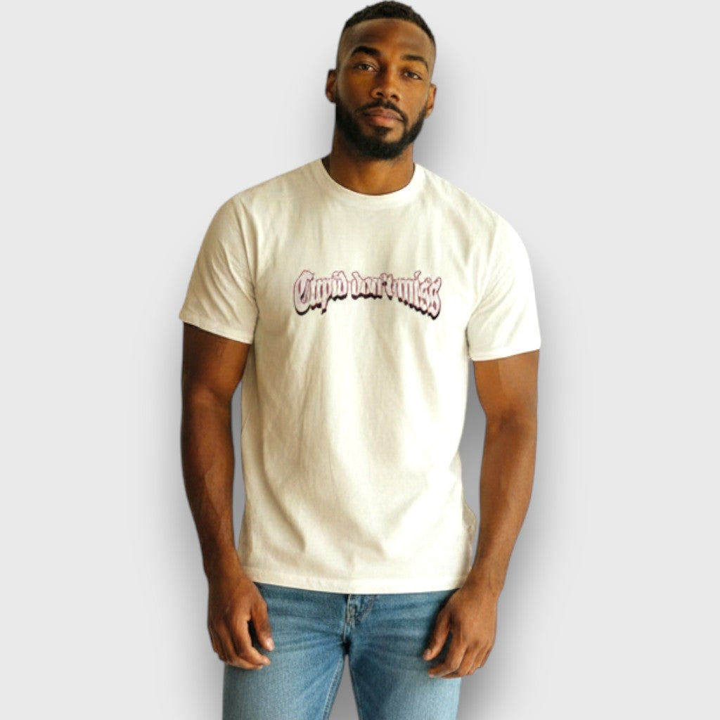 RST-112 WHT REELISTIK DON'T MISS GRAPHIC HEAVY WEIGHT TEE