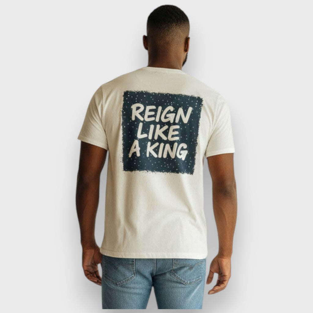 RST-126 GRY REELISTIK REIGN DIAMOND HEAVY WEIGHT TEE