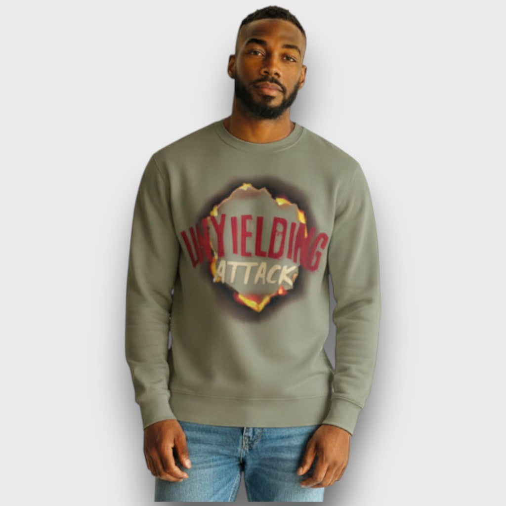 RST-413 GREEN (TAN) UNYIELDING DIAMOND CREW NECK