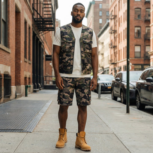 CAMO PU CARGO VEST