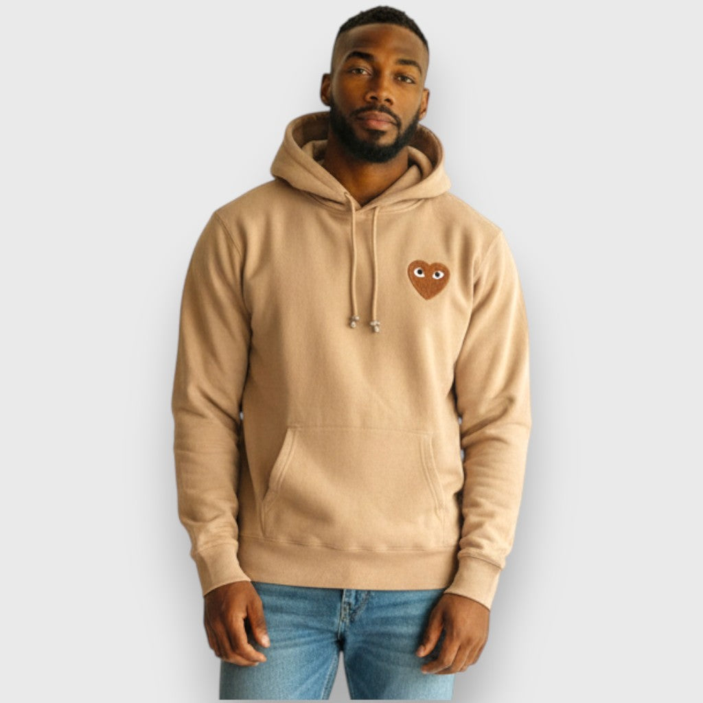 RST-007H TAN BROWN SPREAD LOVE AROUND HOODIE