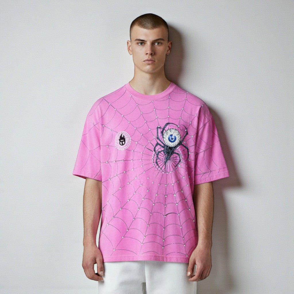 SPIDER KING TEE - PINK