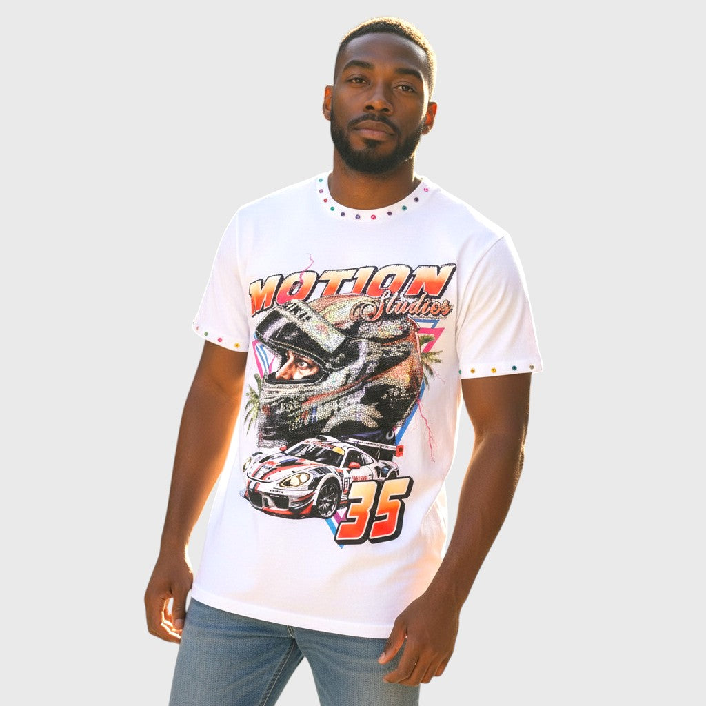 HELMET TEE - WHITE