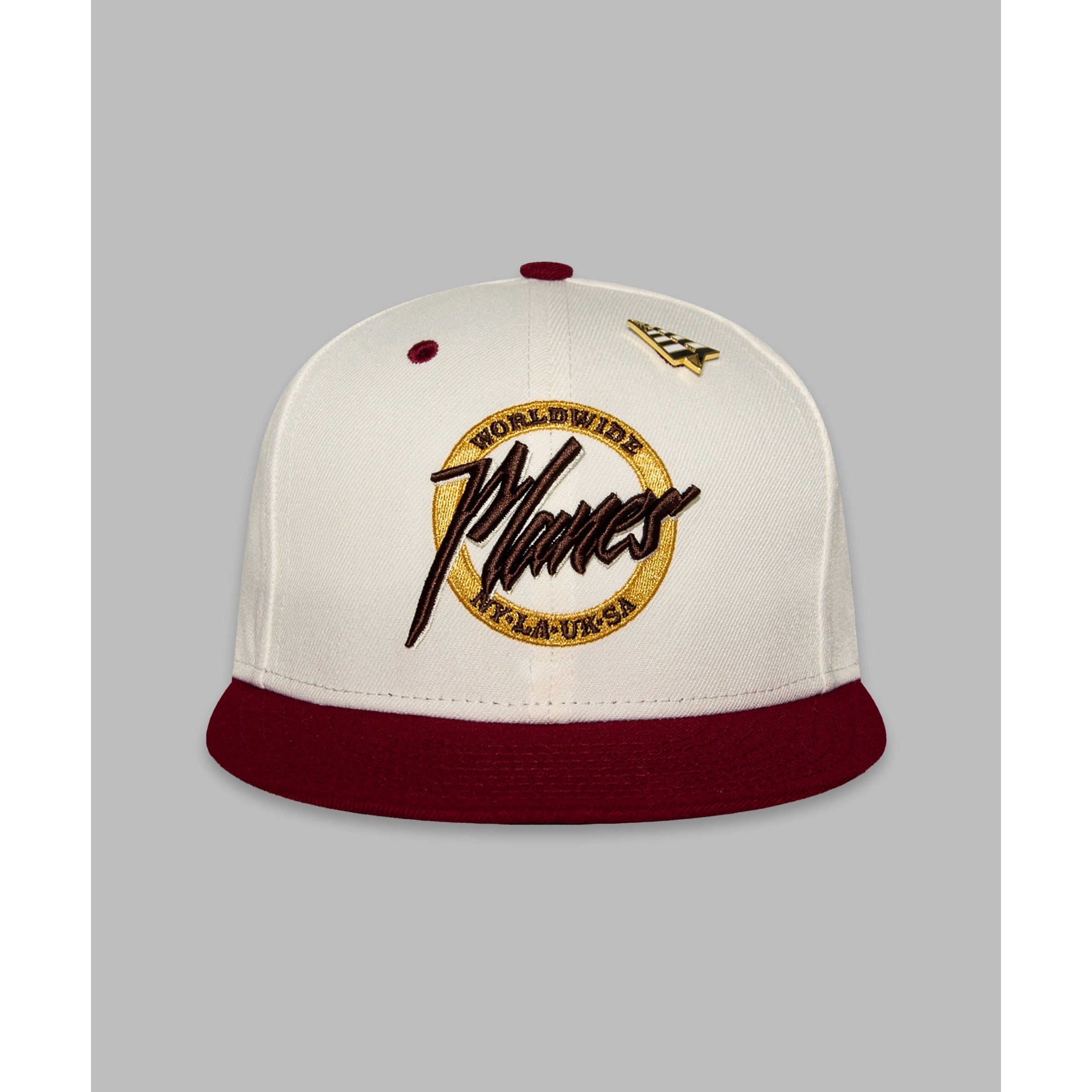 SMALL WORLD COLORBLOCK SNAPBACK-CABERNET