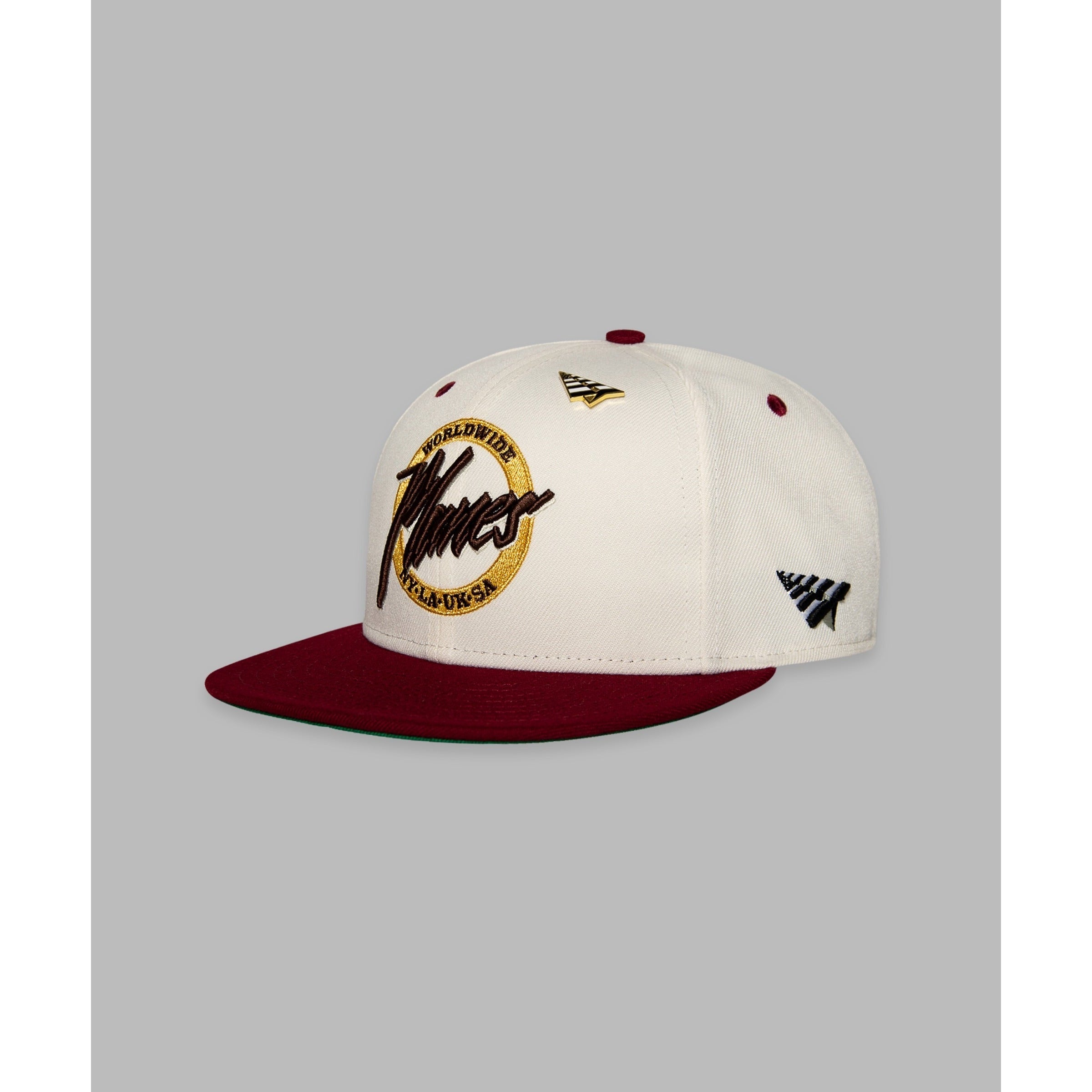 SMALL WORLD COLORBLOCK SNAPBACK-CABERNET