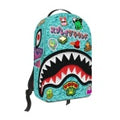 EMBELLISHED FLEECE MONSTER BACKPACK