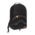 BLACKED OUT EMBOSSED GOLD TOOTH BACKPACK