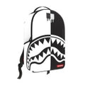 SHARK CENTRAL BLACK AND WHITE STENCIL BACKPACK
