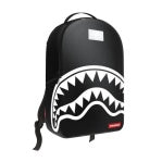 SHARK CENTRAL WHITE STENCIL SHARK BLACK NYLON BACKPACK