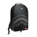 SHARK CENTRAL BLACK NYLON GRAY EMBOSSED BACKPACK