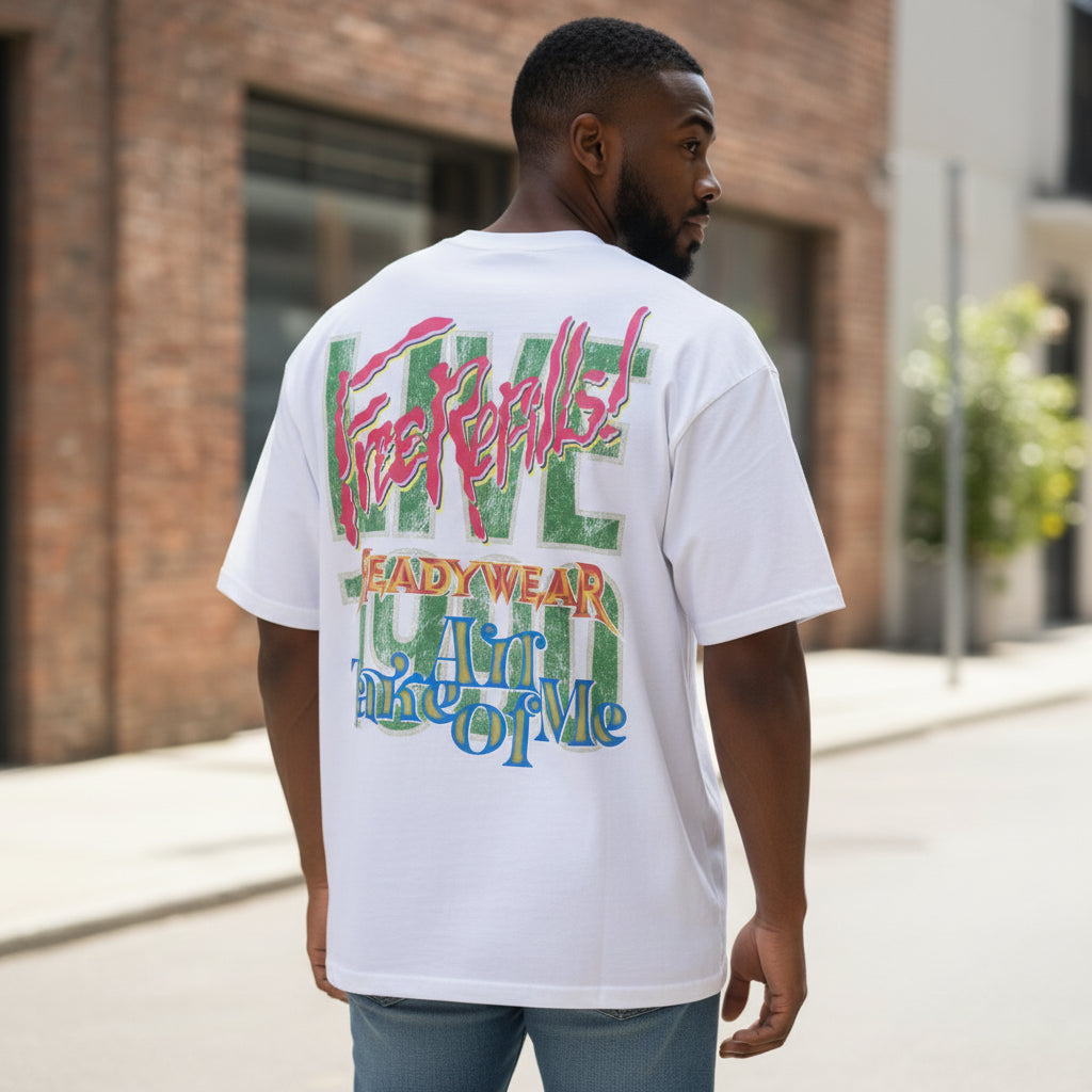 LIVE TEE (FR-F25-014)- CREAM