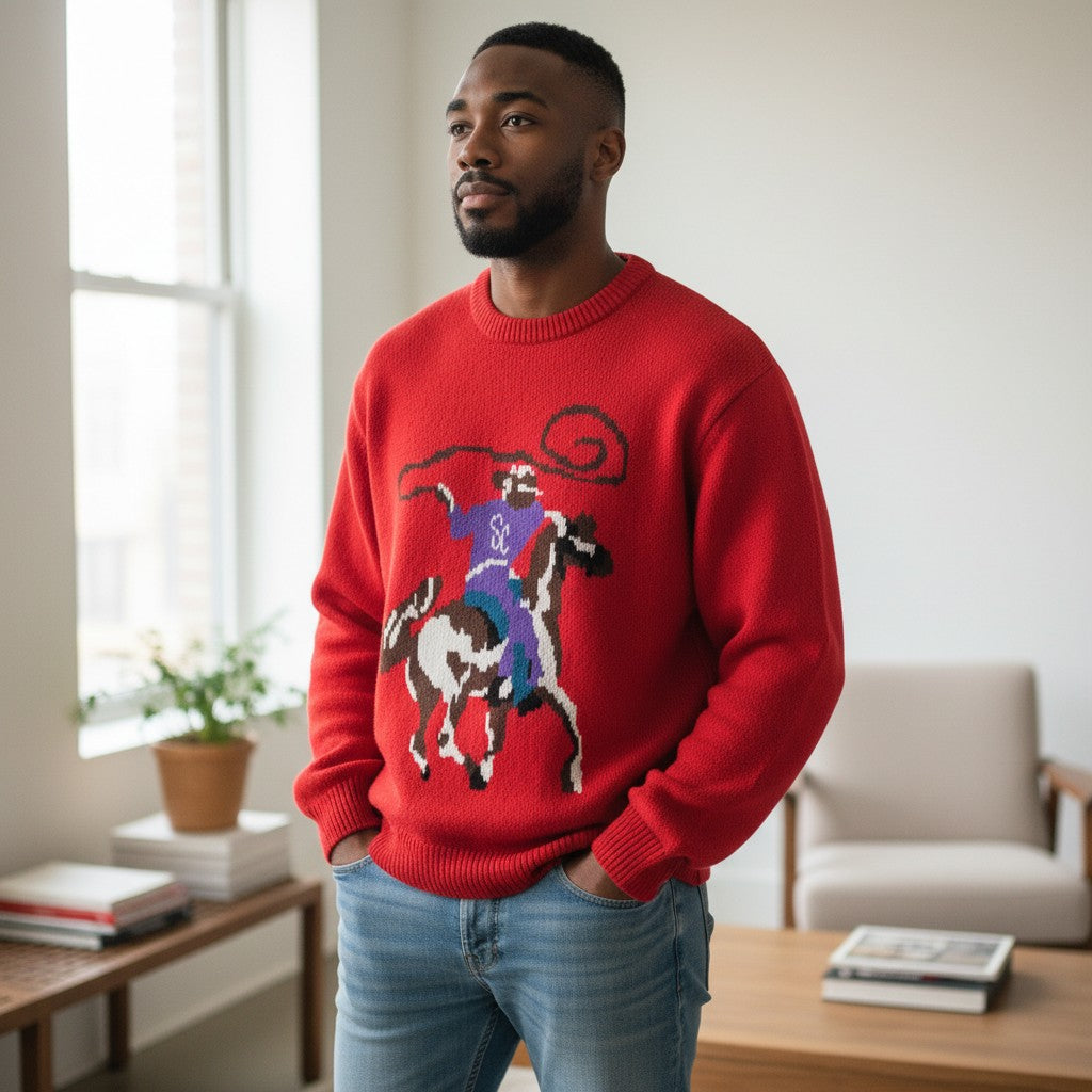 WS Rodeo Knit Sweater (Marlboro Red)