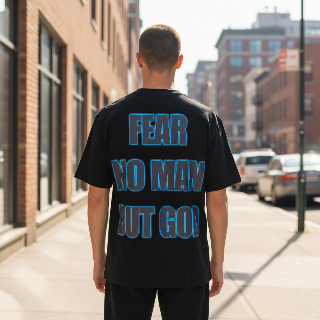 FEAR NO MAN TEE - BLACK