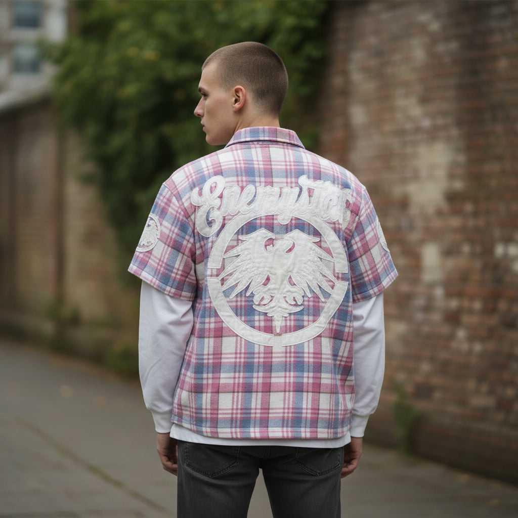 NME Shirt - Pink - Patches